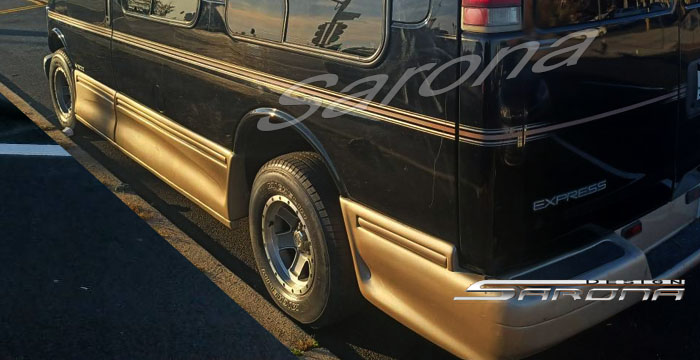 Custom Chevy Express Van  Short Wheel Base Side Skirts (1996 - 2024) - $1690.00 (Part #CH-029-SS)